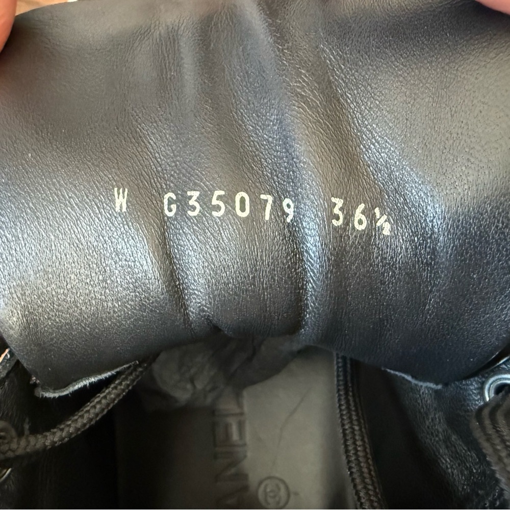 Chanel Unisex  Black High-Top Sneakers - Picture 11 of 16